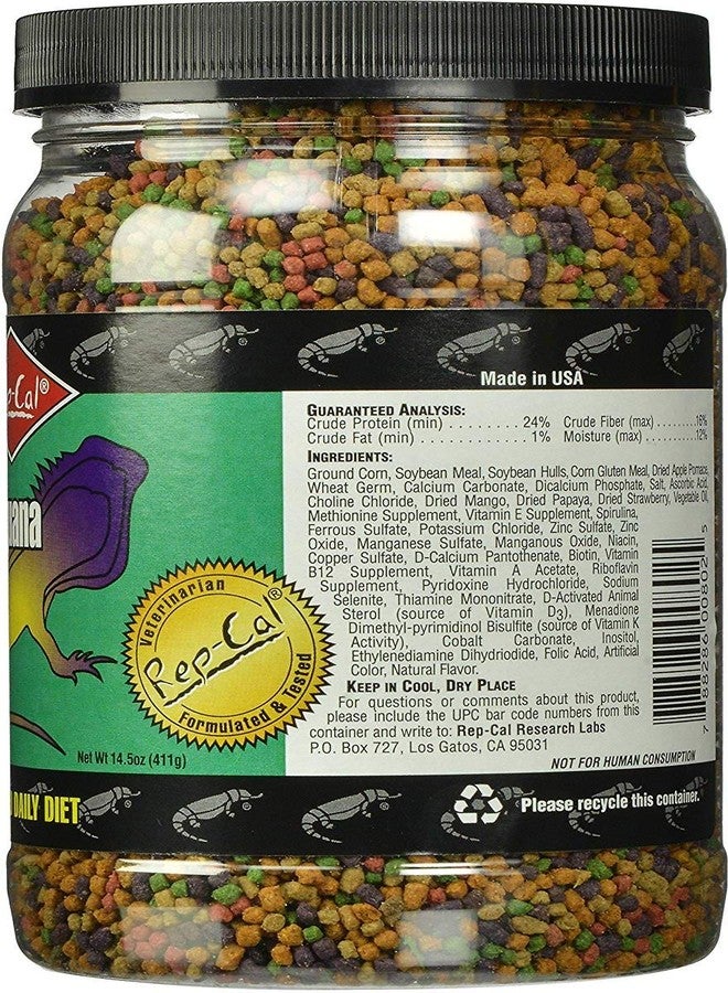 Zigzagmars Rep-Cal Juvenile Iguana Food 14.5 oz - Pack of 2 - Image 2